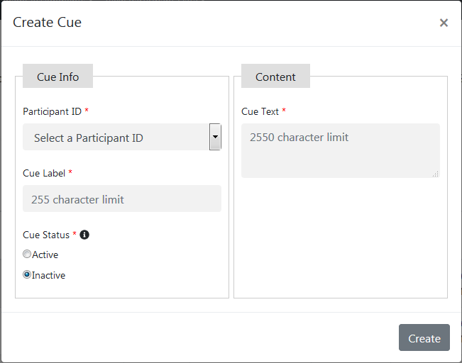 User Manual, MAMRT > Manage Cues > Capture.PNG